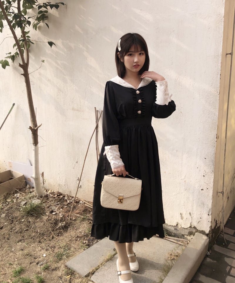 レディローラ ローラダイアリー クラシック ロリィタ 長袖 ワンピース