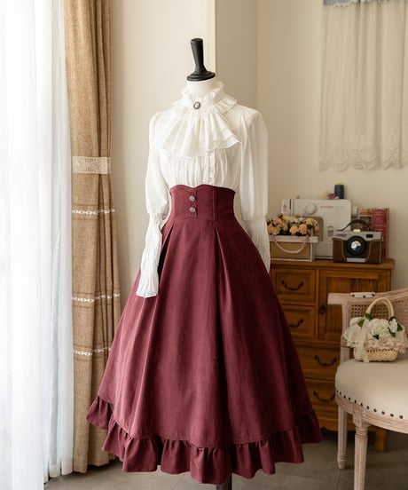 Forest Wardrobe 薄霧森林 コルセットスカート、ベスト、ブラウス [LO906]