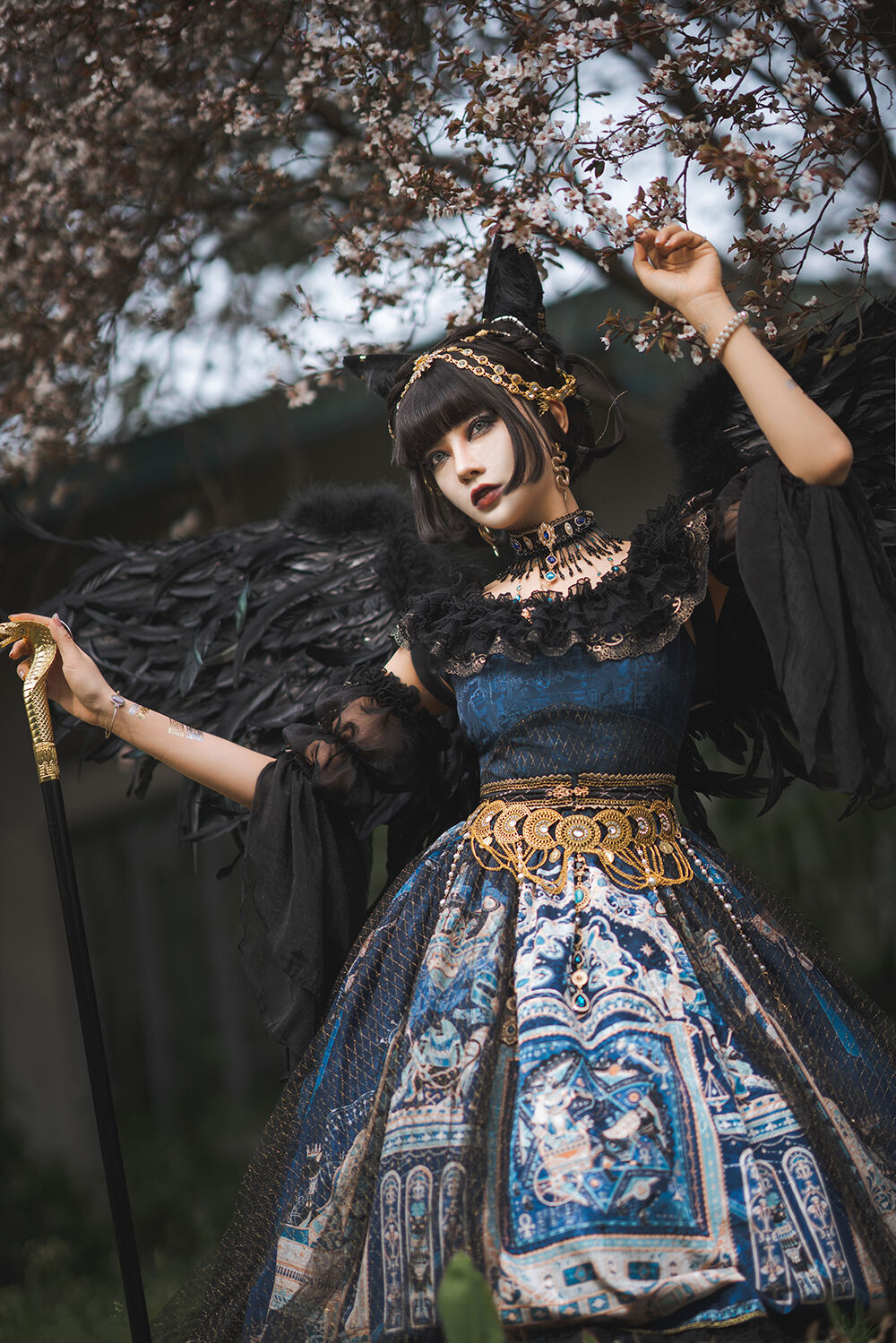 Twilightシリーズ ロリータ すごく ドレス エジプト風 バステト 豪華仮装