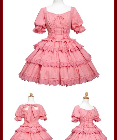 WF Lolita / Miss Flora   ロリィタドレス 綿 ブラウス＋スカートセット [LO973]
