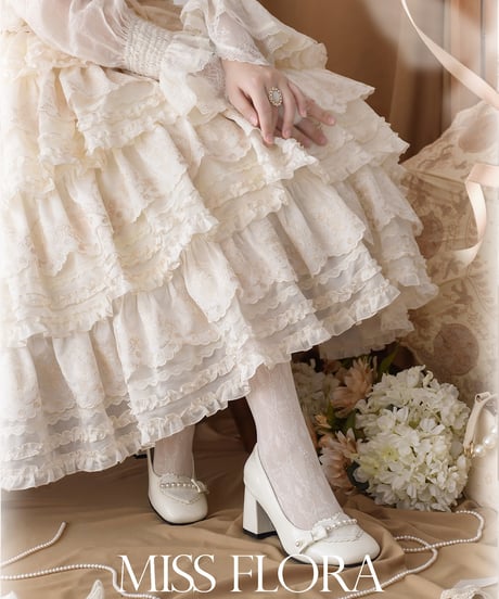 WF Lolita / Miss Flora  ロングSP ロリィタドレス スカート、キャミソール、ブラウス set[LO973]