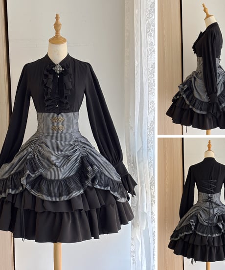 Miss Point / Point Manor 3.0 クラシックロリィタ 長袖ワンピース, コルセットスカート、ブラウス [LO622]