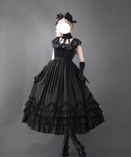 VantablackStudio / イブ ホルターネック 2way ゴシックロングJSK [LO1273]