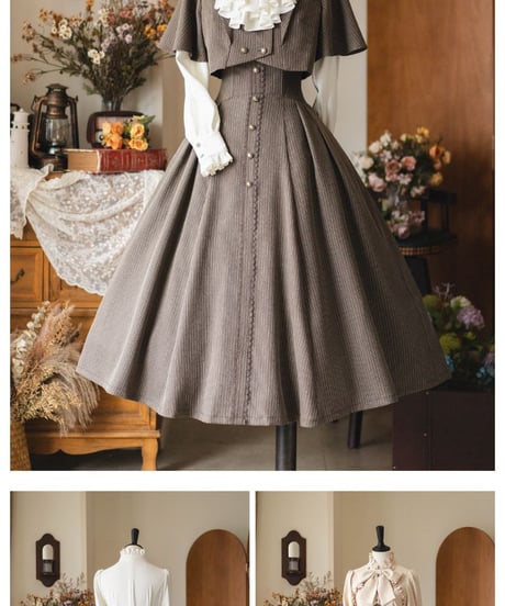 Forest Wardrobe 森林の便箋 スカート、ジャケット、ブラウス [LO1317]