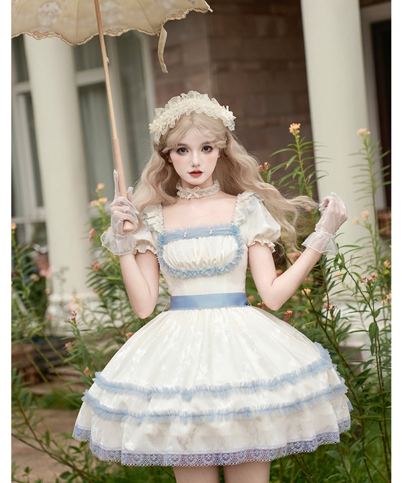 with PUJI / 海辺のティータイム ロリィタドレス セット [LO1461] | R