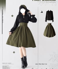 Forest Wardrobe 森林のかご4.0 ボックスプリーツスカート [LO950]
