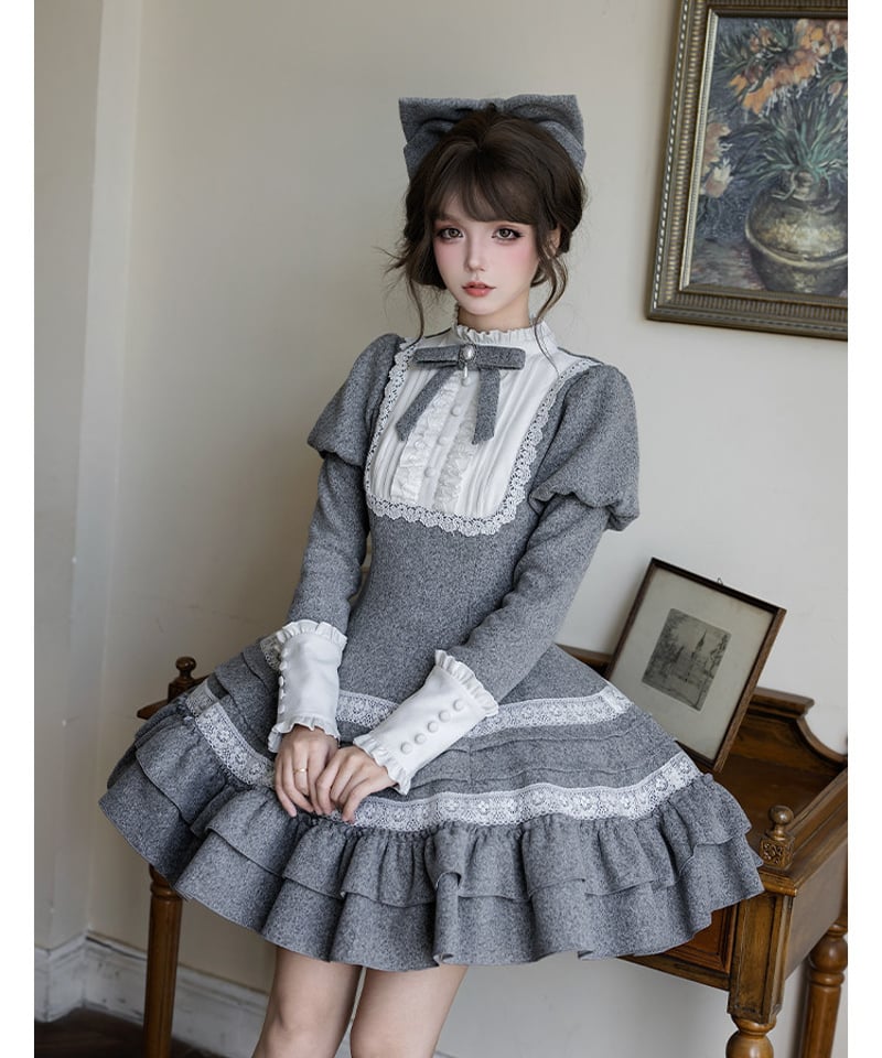 ロリィタ　ドレスセット ジャージロリィタドレスセット》BLACK | HIDOLATRAL THEODOL