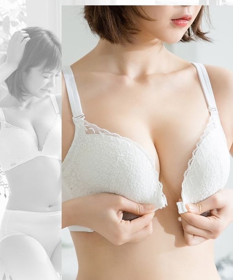 AAカップ 極厚6cmパッド入り ノンワイヤー フロントホック  ブラジャー単品 [br81]