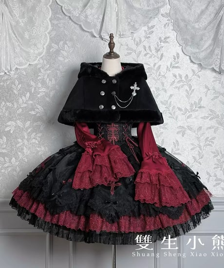 Twin Bears /  黒霧の幽宴 ロリィタドレス JSK、ブラウス⑦ [LO1513]