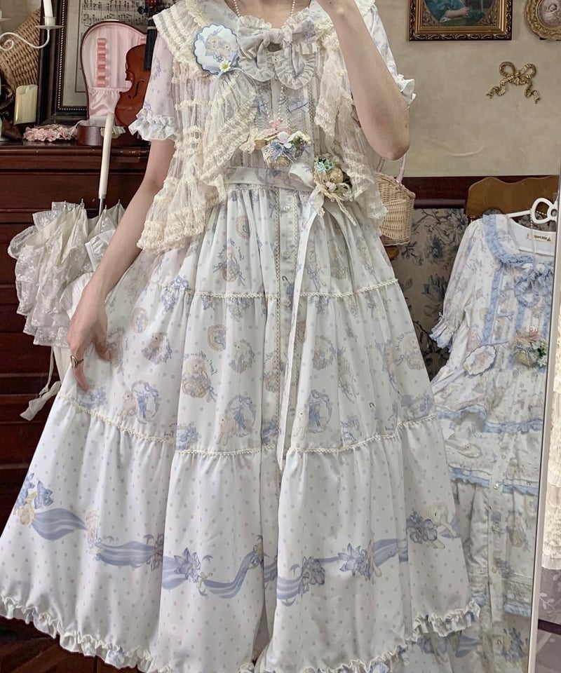 Miss Point 花のたよりと羊のワルツ ロリィタドレス 日常版（ST） 前