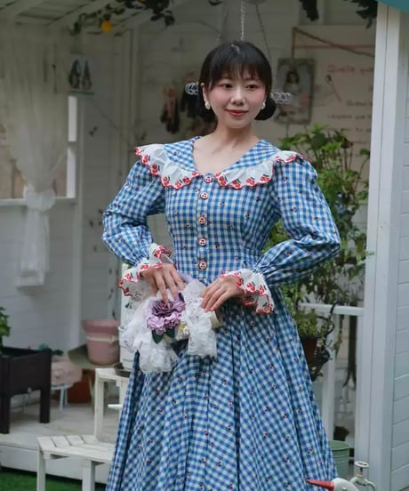 Wizard of Oz / Antique book &  Fairy Tale Town レトロ ヴィンテージ風 ドレス [LO1457]
