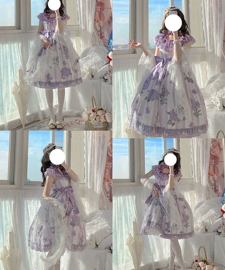 Milu Forest エンドレスサマー ラウンドネックワンピース 単品 [LO471]
