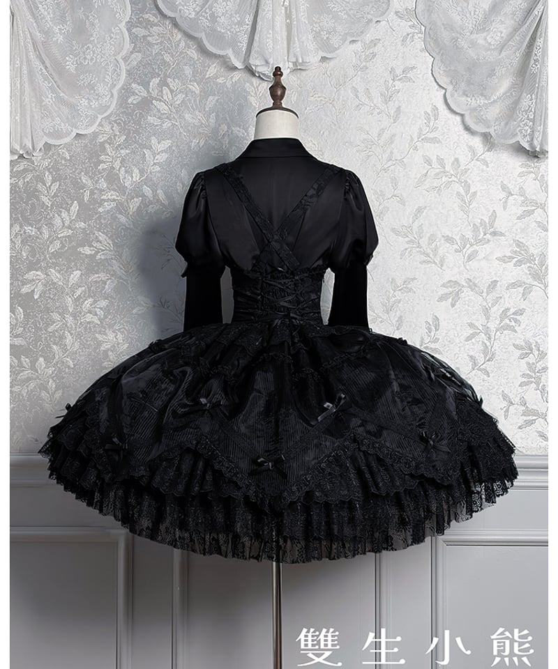 Twin Bears / 黒霧の幽宴 ロリィタドレス JSK、ブラウス [LO1513] |