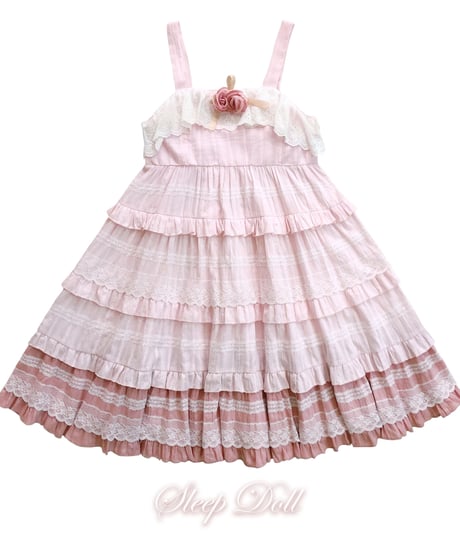 Sleep Doll カントリー風 ロリィタ JSK スカート セット ワンサイズ [LO130]