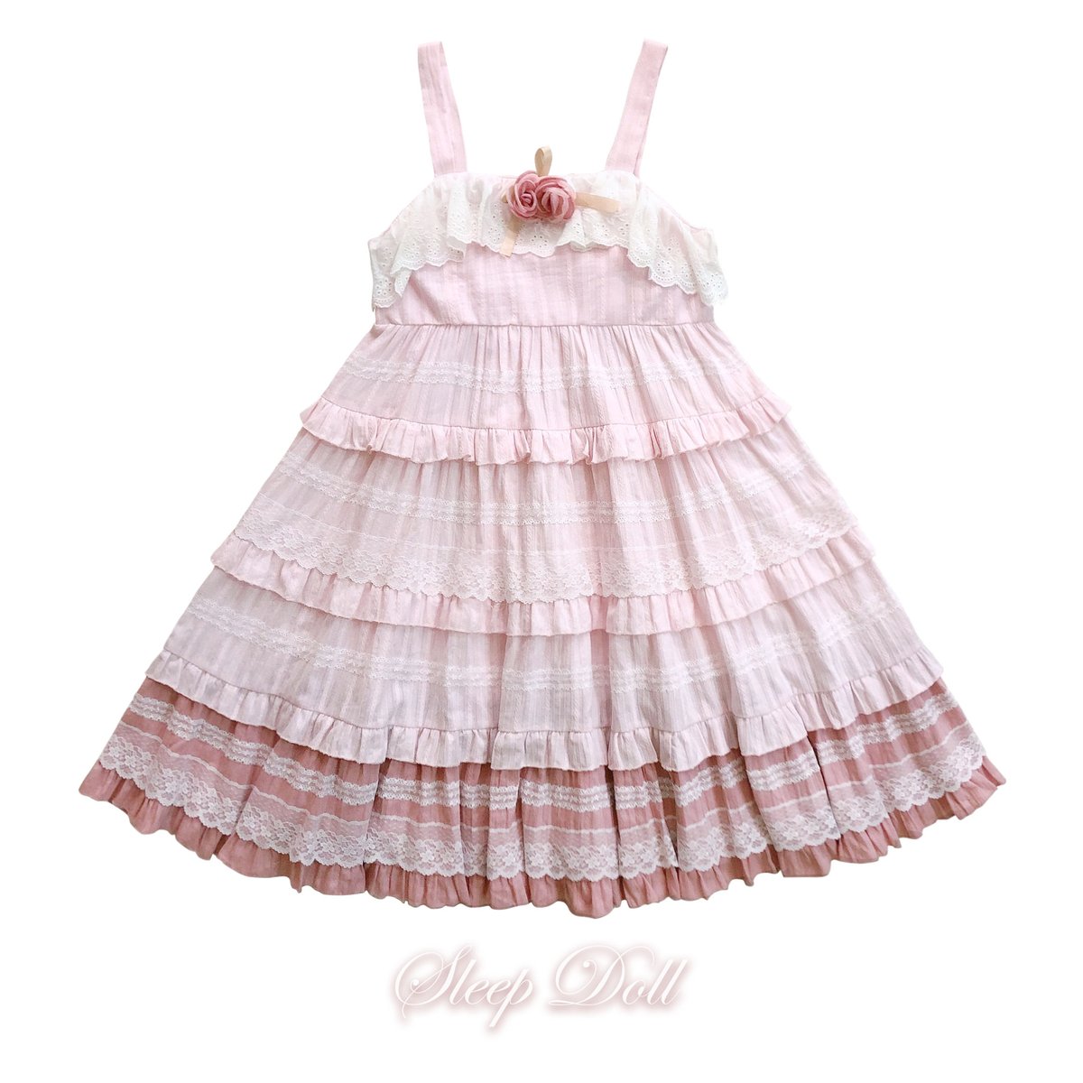 Sleep Doll カントリー風 ロリィタ JSK スカート セット ワン Sleep Doll カントリー風 ロリィタ JSK スカート セット ワン
