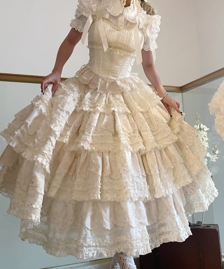 WF Lolita / Miss Flora  ロングSP ロリィタドレス スカート、キャミソール、ブラウス 単品 [LO973]