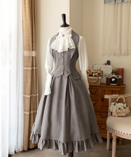 Forest Wardrobe 薄霧森林 コルセットスカート、ベスト、ブラウス [LO906]