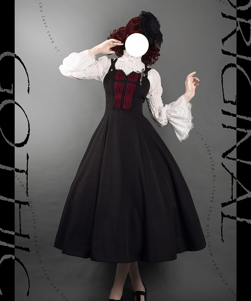 VantablackStudio / 悲運の修道女 ゴシック JSK、ブラウス、マント [LO