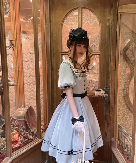 Holiday Time in Colmar スクエアネック 半袖ワンピース [LO338]