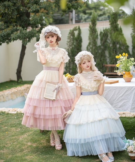 with PUJI / 少女の独白 ロリィタドレス set [LO1583]