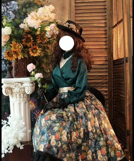 有一只小鳥 / 薔薇庄園 花柄スカート [LO748]
