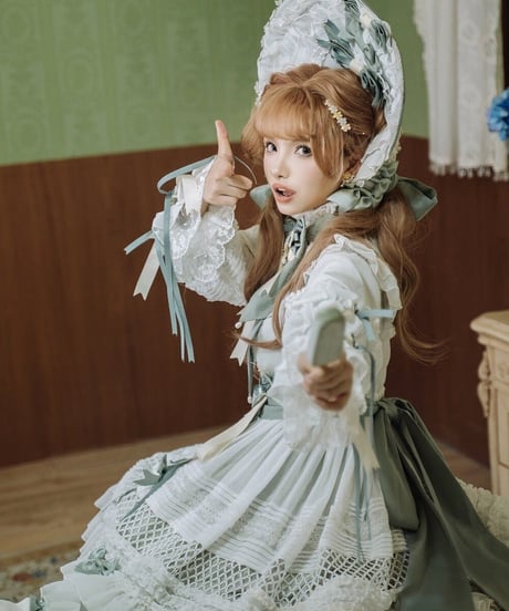 Classical Puppets 少女人形 十女 The Dolly Girl 植物園バージョン ワンピース＋ボンネット[LO482]