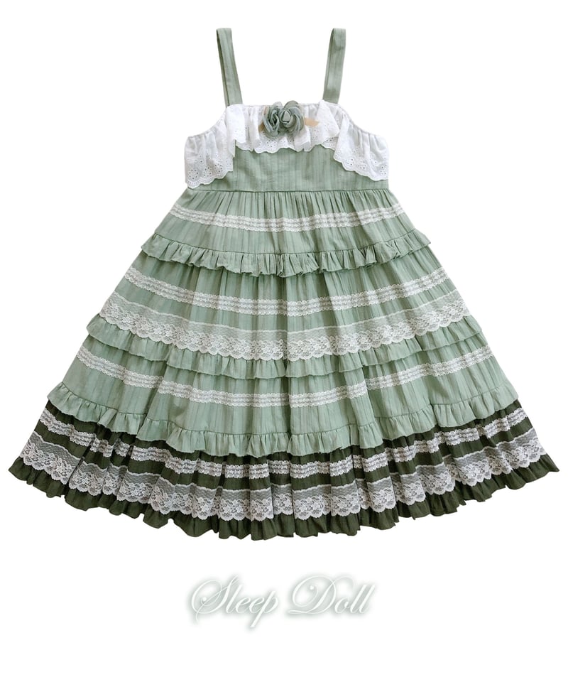 Sleep Doll カントリー風 ロリィタ JSK スカート セット ワン Sleep Doll カントリー風 ロリィタ JSK スカート セット ワン