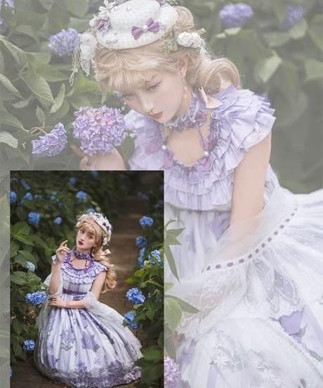 Milu Forest エンドレスサマー ラウンドネックワンピース 単品 [LO471]