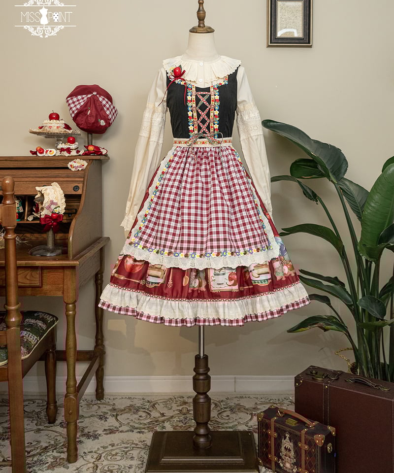 専用✴︎リスりんごJSK、ニーハイ Miss Point りんご園 バイエルン風ロリィタドレス JSK [LO942