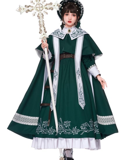 YUPBRO  ロブニャ ブリティッシュスタイル ゴシックロリィタ ドレス  セット [LO483]