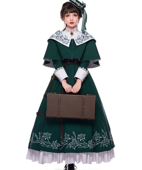 YUPBRO  ロブニャ ブリティッシュスタイル ゴシックロリィタ ドレス  ボンネット、ドレスハット [LO483]