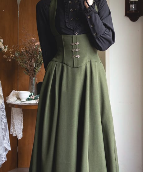 Forest Wardrobe 森林のキャロル ホルターネック コルセットスカート [LO1205]