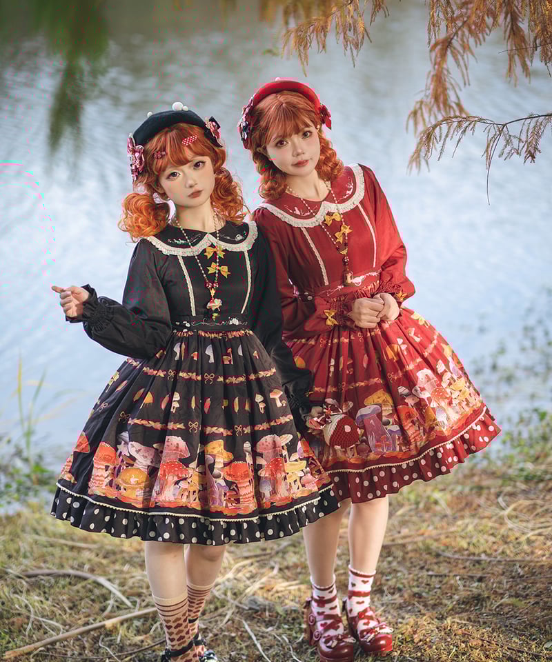Miss Cube きのこの妖精 ロリィタドレス 長袖ワンピース [LO939] | Ros
