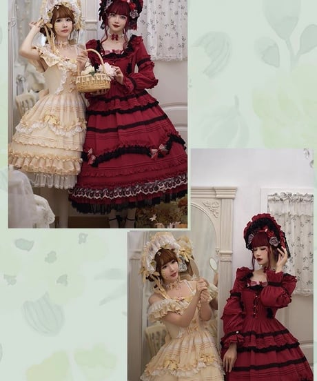 Lucy and  Lory / Pastoral roaming クラシック コットンロング ロリィタドレス JSK [LO860]