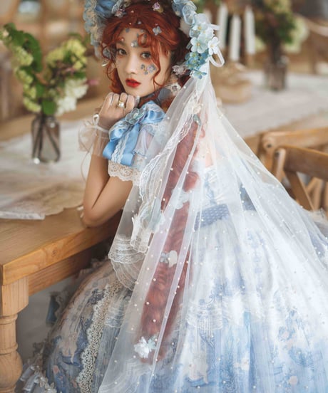二匹の田園猫Lolita / Key to the Fairyland ロリィタドレス ワンピース  フルセット[LO493]