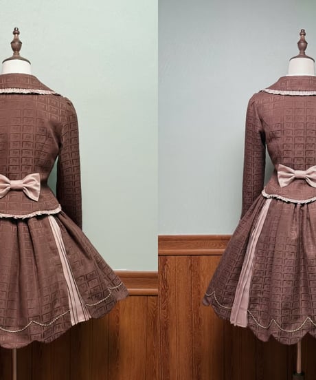 Alice Girl /  くまショコラビスケット ロリィタドレス JSK、SK、ブラウス、ジャケット⑥ [LO1525]