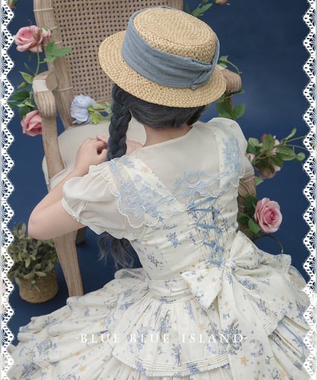 Blueblueisland / Bears Sleep on Flowers2.0 ロリィタ JSK 妹バージョン [LO335]