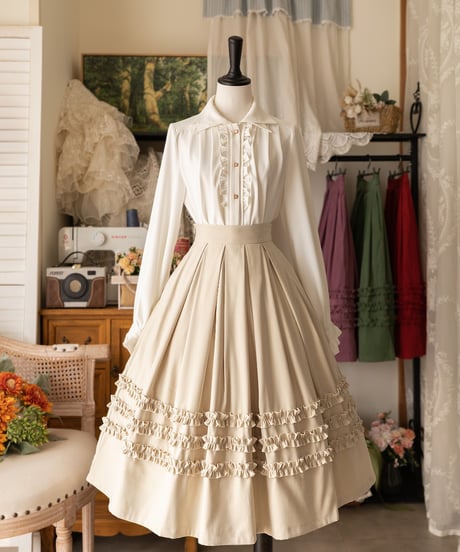 Forest Wardrobe 森林のかご4.0 二重襟ブラウス [LO950]