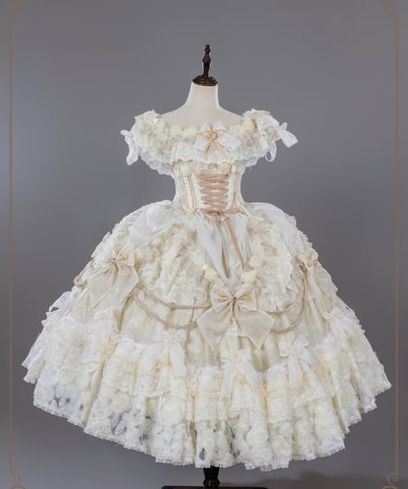 HinanaQueena / Tree Peony ロングドレス ウエディングドレス ワンピース 単品 [LO1115]