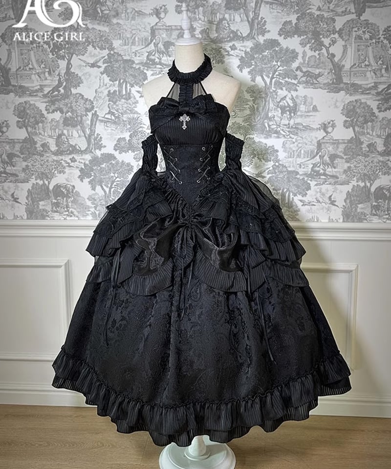 Alice Girl / Mystery Doll ロリィタ ホルターネック ワンピース Alice Girl / Mystery Doll ロリィタ ホルターネック ワンピース