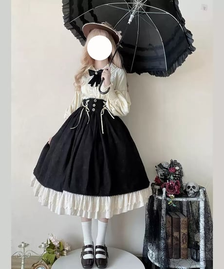 Lolita 諦夢焚世 / 薔薇の心 ロリィタスカート、ブラウス [LO1247]