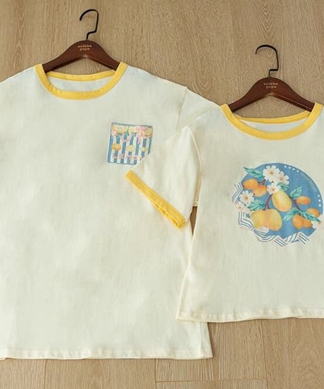 Miss Point / レモン＆コスモス Tシャツ [LO828]
