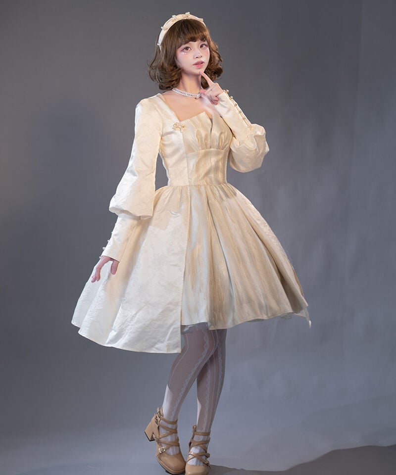 Fantastic Wind 月光茶白 ロリィタOP [LO603] | Roses on t