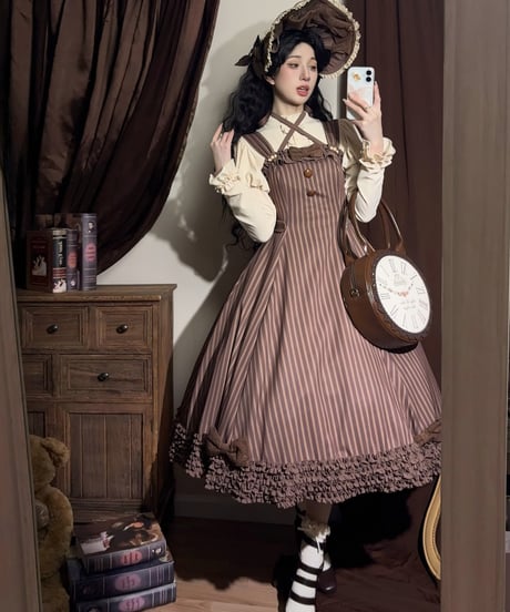 Miss Point / Classical Chocolate JSK [LO1227]