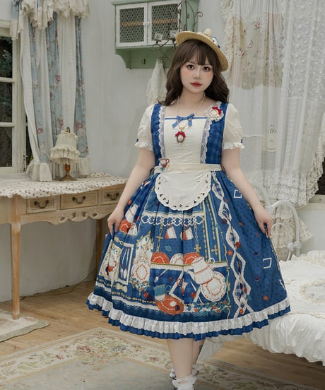 Miss Point / Picnic Tea Party ロリィタドレス 半袖ワンピース  [LO1113]
