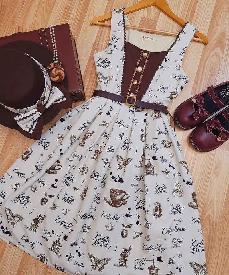 Miss Cube キャラメルラテ ロリィタドレス [LO891] | Roses on th 