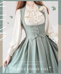 Forest Wardrobe 森林知秋 コルセットJSK、ブラウス [LO877]