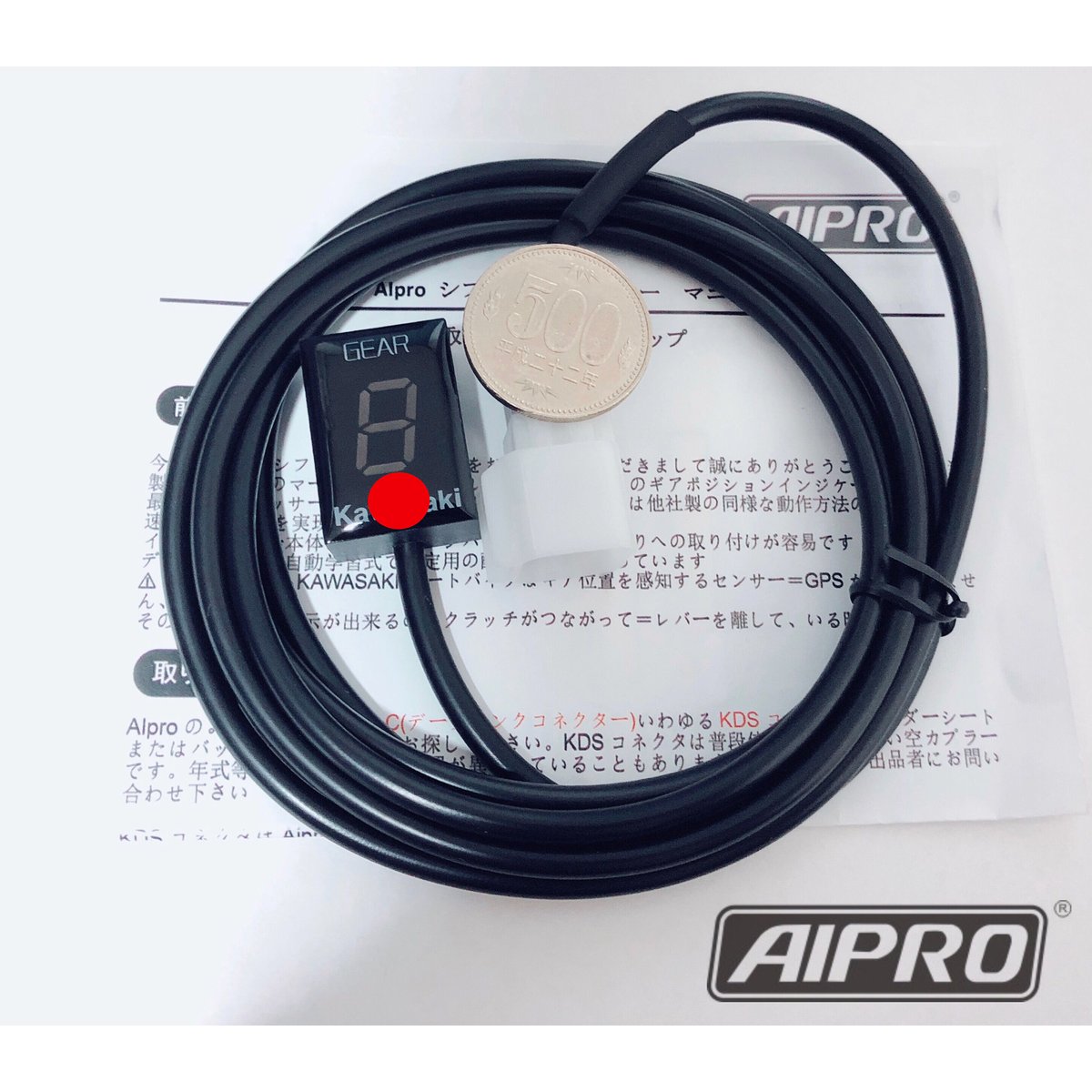 アイプロ製★シフトインジケーター APK2 赤 ZX-6R ZX-10R アイプロ製☆シフトインジケー APK1 赤 Ninja250 ZRX1200ダエグ