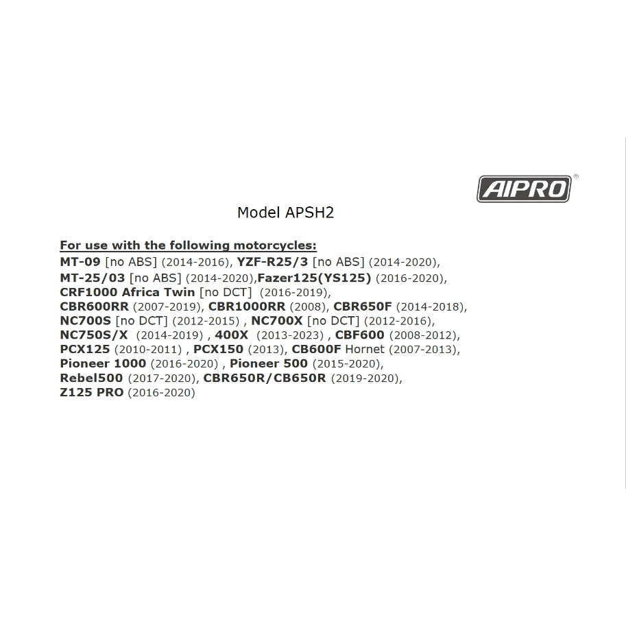 即納】アイプロ製☆スピードヒーラー APSH2 CBR600RR Z125PRO 400X