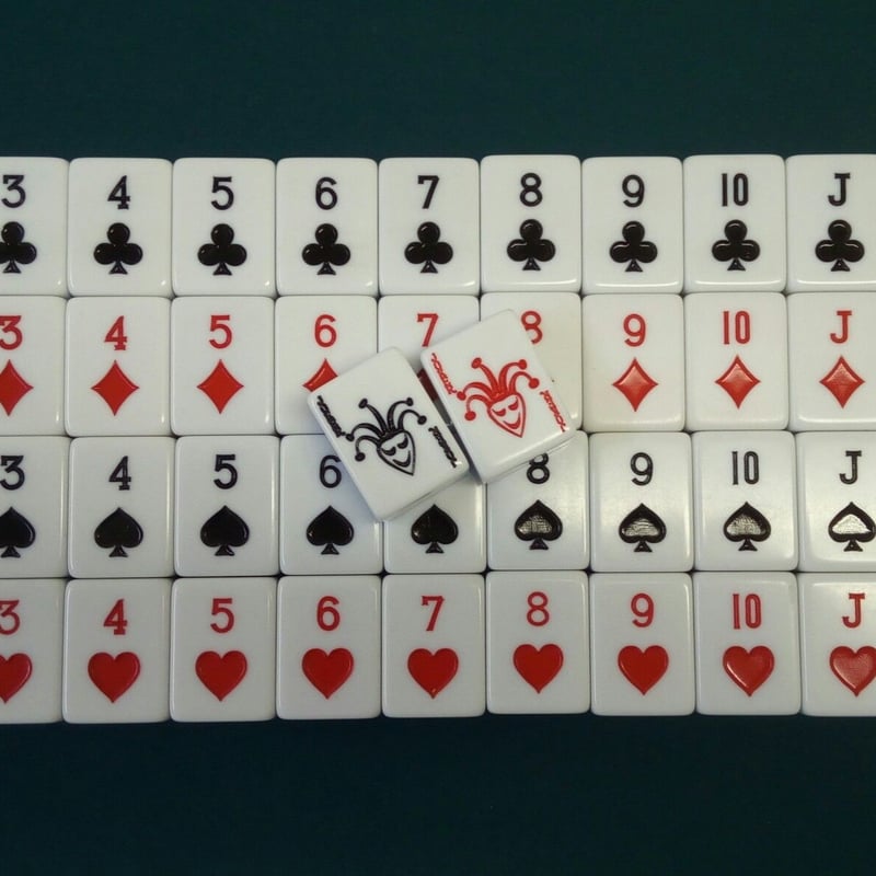 トランプ牌 希少品】麻雀牌型 トランプ牌 古玩具 昭和レトロ